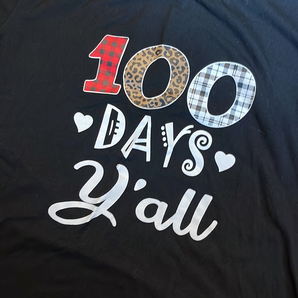 EUC (worn 1x) SHEIN 100 days y’all #teacher shirt size 4X. Soft and stretchy!